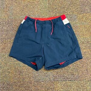 Birddogs shorts men’s size small blue red boomstick lined running training